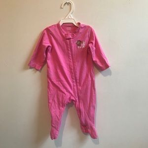 Carter’s 🎀 3-6 month Pink Sleeper w/ Monkey🎀 baby clothes pajamas